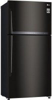LG 603 L Frost Free Double Door 2 Star Refrigerator(Black Steel, GR-H772HXHU)