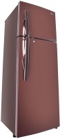 LG 360 L Frost Free Double Door 3 Star Convertible Refrigerator(Amber Steel, GL-T402JASN)