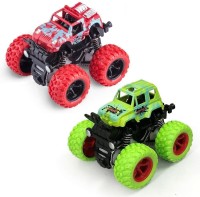 spincart Pull and Go Monster Car Toy For Kids And Boys(Multicolor, Pack of: 2)