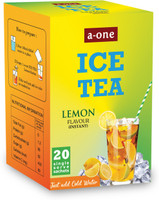 A-ONE ICE TEA Lemon Flavour Instant (20 Sachets) Lemon Iced Tea Box(180 g)