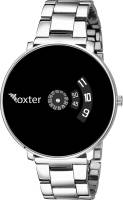 Foxter Black Dial Stainless Still Belt Analouge Watch For Boys And Girls Watch Analog Watch  - For Men