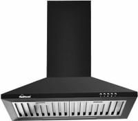 SUNFLAME EVA BK Wall Mounted Chimney(Black 700 CMH)