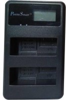 Power Smart EN-EL14 EN-EL14A Rechargeable Li-ion Charger Pack LED Display 2-Slot USB Cable Kit  Camera Battery Charger(Black)