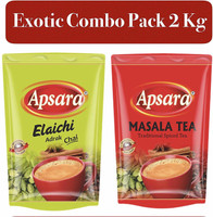 Apsara Exotic Masala & Elaichi Adrak Tea Combo 2 Kg Cardamom Tea Pouch(2 kg)