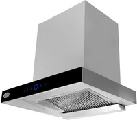 SURYA SU1002 Silver (60cm) Auto Clean Wall Mounted Chimney(Silver 1400 CMH)