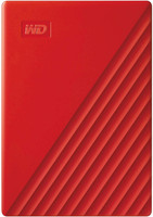 WD My Passport 2 TB External Hard Disk Drive (HDD) 480 MB/s, USB 3.0 with Automatic Backup, Compatible with Windows(Red, Black)