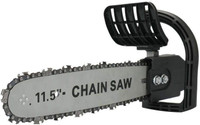 Inditrust Electric Chain Saw Converter Bracket Tree Felling Angle Grinder for Woodworking Tool CHAIN SAW Corded Chainsaw(Without Battery)