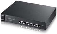 Zyxel 8-Port Fast Ethernet Unmanaged Power Over Ethernet Switch [4-Ports with PoE] [ES1100-8P] Network Switch(Black)