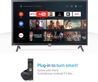 MarQ by Flipkart Innoview 80 cm (32 inch) HD Ready LED Smart Android TV with TurboStream Box(32VNSSHDM)