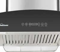 SUNFLAME Rapid 90 cm Auto Clean Wall Mounted Chimney(Silver 1100 CMH)