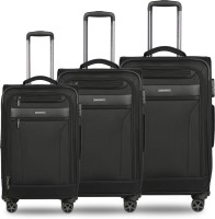 NASHER MILES Check-in Suitcase Combo(Black)
