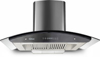 SUNFLAME Rapid 60 cm Auto Clean Wall Mounted Chimney(Black 1100 CMH)
