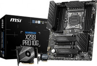 MSI X299 PRO 10G ATX Gaming Motherboard with M.2 Shield Frozr, M.2 Xpnader-Z Motherboard(Black)