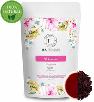 TeaTreasure Organic Hibiscus Flower Controls Blood Sugar and Cholesterol Hibiscus Herbal Tea Pouch(100 g)
