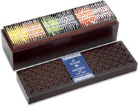 Octavius Assortment Of Fine Black & Green Teas in Cutwork Wooden Gift Box Assorted Tea Bags Festive Gift Box(60 Bags)