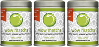 Wow Matcha apanese Premium Grade Hand Ground Matcha Green Tea Powder (3 Pcs Combo Pack) Unflavoured Matcha Tea Tin(300 g)
