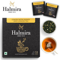 Halmira Tea Lemon with Honey and Ginger Lemon Herbal Infusion Box(10 Bags)