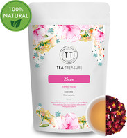TeaTreasure Rose Petals Sun Dried Rose Herbal Tea Pouch(100 g)