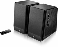 (Refurbished) Edifier R1700BT 2.0 Bookshelf Speaker with Bluetooth 66 W RMS 66 W Bluetooth Home Audio Speaker(Black, 2.0 Channel)