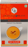Granules and Beans No Sugar Masala Instant Tea Premix (10 Sachet x10 gm =100 Gms) Almond, Spices Masala Tea Box(100 g)