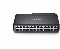 NETIS ST3124P 24-Port 10/100 Desktop Switch, Auto-negotiation and Plug and Play Network Switch(Black)