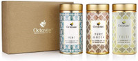 Octavius Gourmet Tea Collection | Uplifting Green Range Assorted Green Tea Festive Gift Box(60 Bags)
