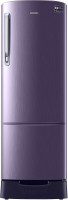 View Samsung 230 L Direct Cool Single Door 3 Star 2020 BEE Rating Refrigerator(Camellia Purple, RR24T285YCR/NL)  Price Online