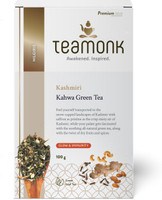 Teamonk Global KKG Cloves, Cardamom, Saffron, Ginger Green Tea Box(100 g)