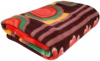 BIZIM Floral Single Fleece Blanket(Polyester, Multicolor)