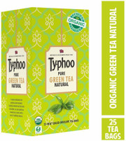 Typhoo Pure Green Tea Natural Unflavoured Green Tea Bags Box(25 Bags)