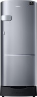 SAMSUNG 192 L Direct Cool Single Door 4 Star Refrigerator with Base Drawer(Elegant Inox, RR20T1Z2XS8/HL)