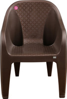 AVRO furniture Plastic Outdoor Chair(Brown, Pre-assembled)