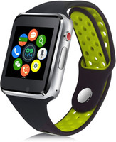 Oxhox AX Bluetooth Social Media Voice Phone Smartwatch(Black, Green Strap, Free)