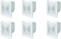 USHA Crisp air Premia Energy Saving 5 Blade Exhaust Fan(pearl white, Pack of 6)