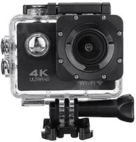 EFFULGENT 4K Wifi Action Camera sport 4K WIFI Ultra HD Action Camera 30fps Video Photo 170 Degree Fish-Eye Lens Built-in for Android and IOS Devices with Car Mode Slow Motion Time Lapse Sports Sports and Action Camera Sports and Action Camera(Black, 16 MP)