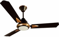 Breezalit Ciaz-01 1200 mm 3 Blade Ceiling Fan(Brown, Pack of 1)
