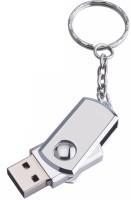 Eshop Twister Metal USB FlashDrive 2.0 Memory Stick with Keyring 16 GB Pen Drive(Silver)