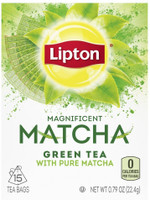 Lipton Matcha Green Tea ( Imported ) 15 Tea Bags Matcha Tea Bags Box(22.4 g)