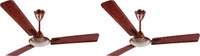 Orient Electric GRATIA CLASS WOOD PEWTER 1200 mm 3 Blade Ceiling Fan(ORANGE, Pack of 2)