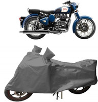 Everland Two Wheeler Cover for Royal Enfield(Bullet 350, Grey)