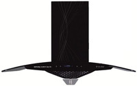Kutchina CURVY DLX 75 Auto Clean Wall Mounted Chimney(Black 1200 CMH)