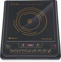 BAJAJ Popular Ultra 1400-Watt Induction Cooker Induction Cooktop(Silver, Push Button)