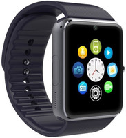 MOBILE FIT GT08(black)_sv.22 phone Smartwatch(Black Strap, Free Size)