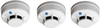 RAPID - X Optical Smoke & Heat Detector (PACK OF 3) Wireless Sensor Security System