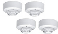 RAPID - X Security Plastic Heat Detector (White, Size 98 , 48 Mm) PACK OF 4 Wireless Sensor Security System
