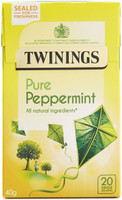 Twinings Pure Peppermint 20 Tea Bags (Imported) Peppermint Tea Bags Box(20 Bags)