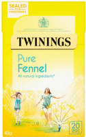 Twinings Pure Fennel 20 Tea Bags (Imported) Fennel Tea Bags Box(20 Bags)