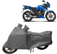 Everland Two Wheeler Cover for TVS(Apache, Grey)