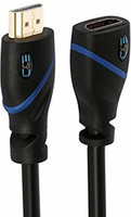 C&E CNE511283 0.4 m HDMI Cable(Compatible with TV, Laptop, Black)