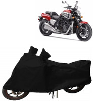 Yuneik Two Wheeler Cover for Yamaha(VMAX, Black)